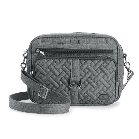 Lug Carousel XL RFID-Blocking Crossbody Bag in Gray - Picture 1 of 7